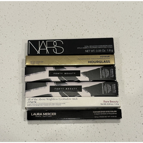 NARS Hourglass Fenty Rare Beauty & Laura Mercier Eyeshadow Sticks Bundle